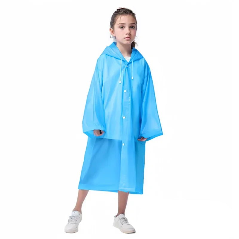 Kinder Regenmantel – Wasserdichter, faltbarer Poncho für Jungen und Mädchen 9