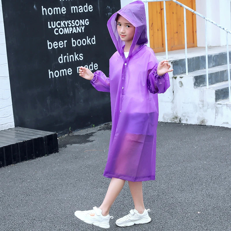 Kinder Regenponcho – Wasserdichter Reise-Regenmantel für Outdoor-Aktivitäten 5