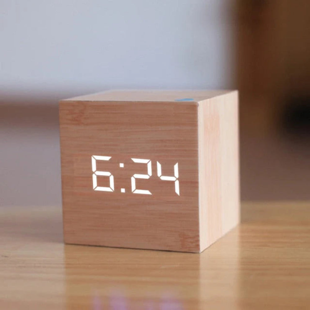 Kompakter Mini Wecker – LED Digitalwecker Mit Einstellbarer Helligkeit & Nachtmodus 6