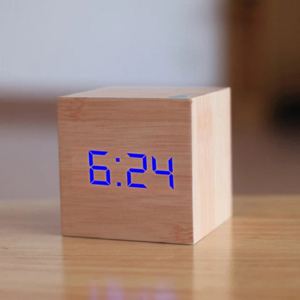Kompakter Mini Wecker – LED Digitalwecker Mit Einstellbarer Helligkeit & Nachtmodus 8
