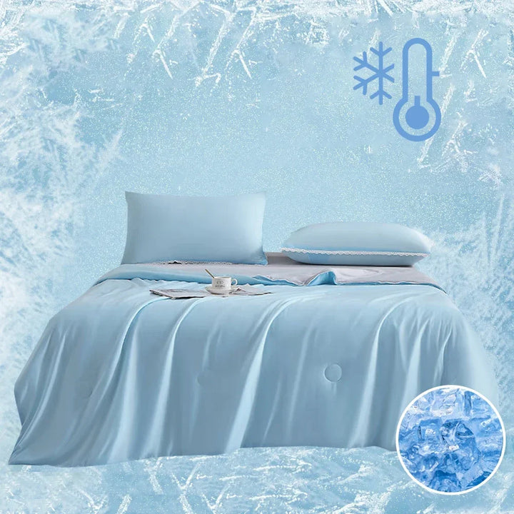 Kühlende Sommerdecke 150x200 cm – Leicht, Doppelseitig und Atmungsaktiv für Optimale Nächte 0