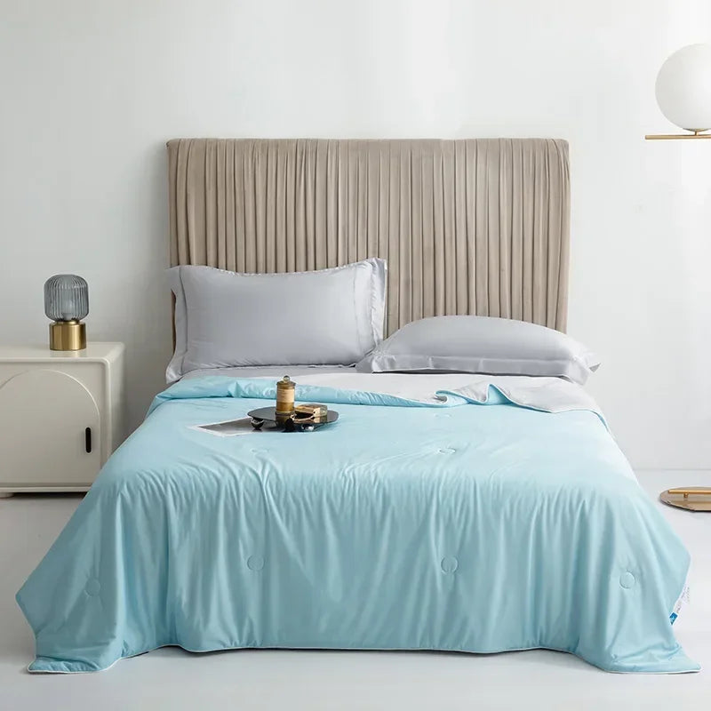Kühlende Sommerdecke 150x200 cm – Leicht, Doppelseitig und Atmungsaktiv für Optimale Nächte 10