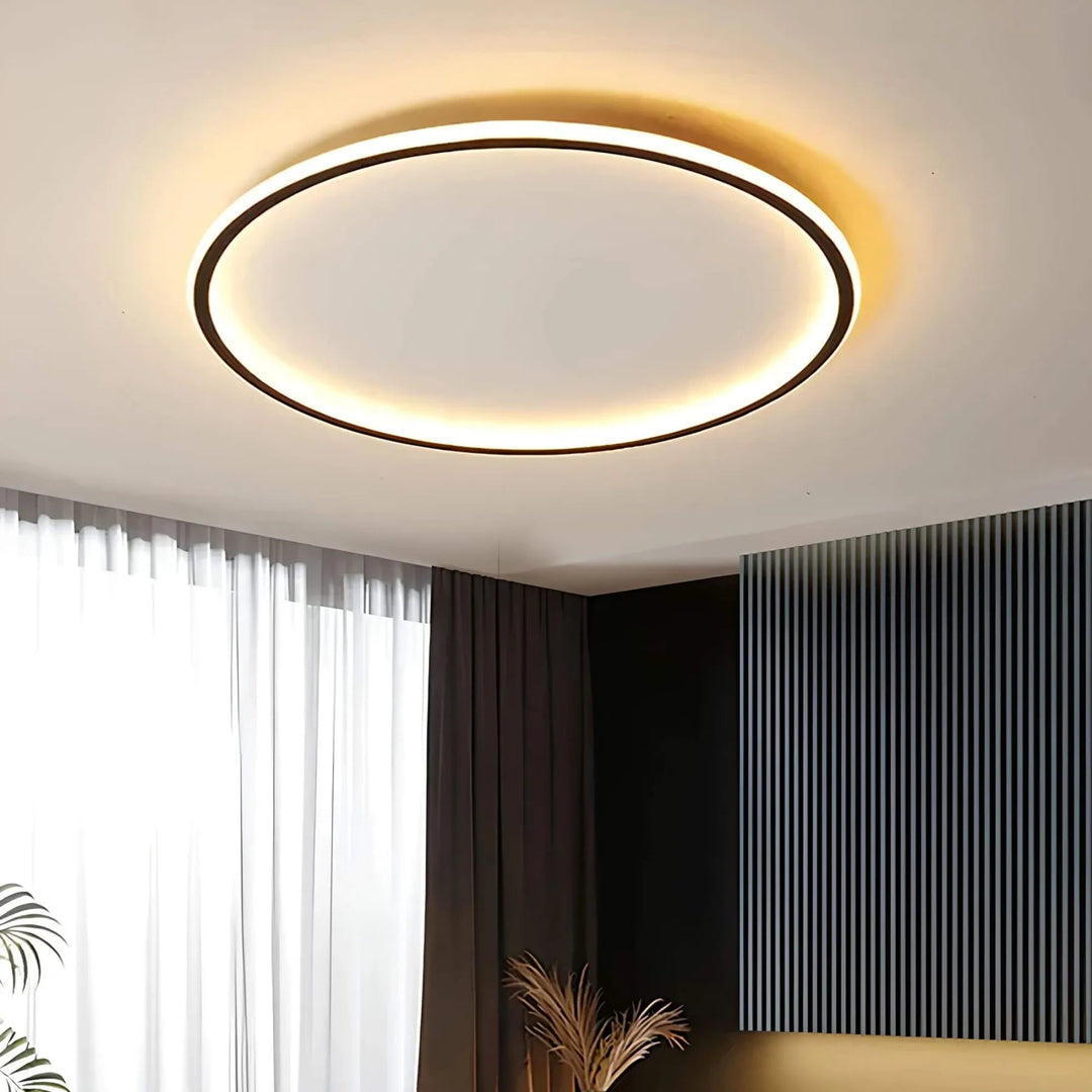 LED Deckenleuchte Rund im Nordischen Design – Elegante Deckenlampe für Wohnzimmer und Flure 0