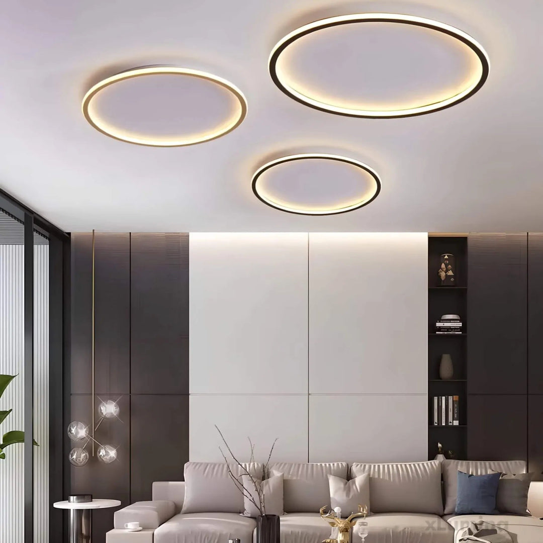 LED Deckenleuchte Rund im Nordischen Design – Elegante Deckenlampe für Wohnzimmer und Flure 4