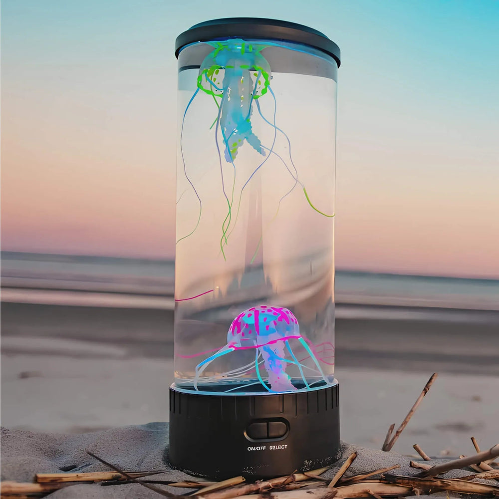 LED Lavalampe mit Quallen-Design – Beruhigende Lichtshow in Blau für Entspannung und Atmosphäre 1