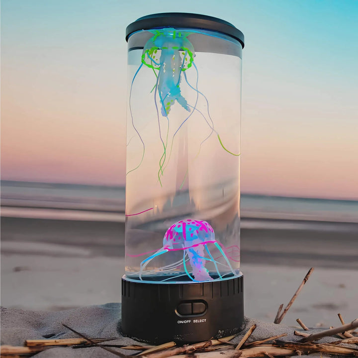 LED Lavalampe mit Quallen-Design – Beruhigende Lichtshow in Blau für Entspannung und Atmosphäre 1