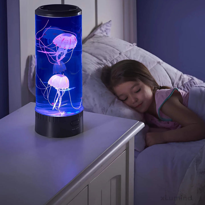 LED Lavalampe mit Quallen-Design – Beruhigende Lichtshow in Blau für Entspannung und Atmosphäre 4