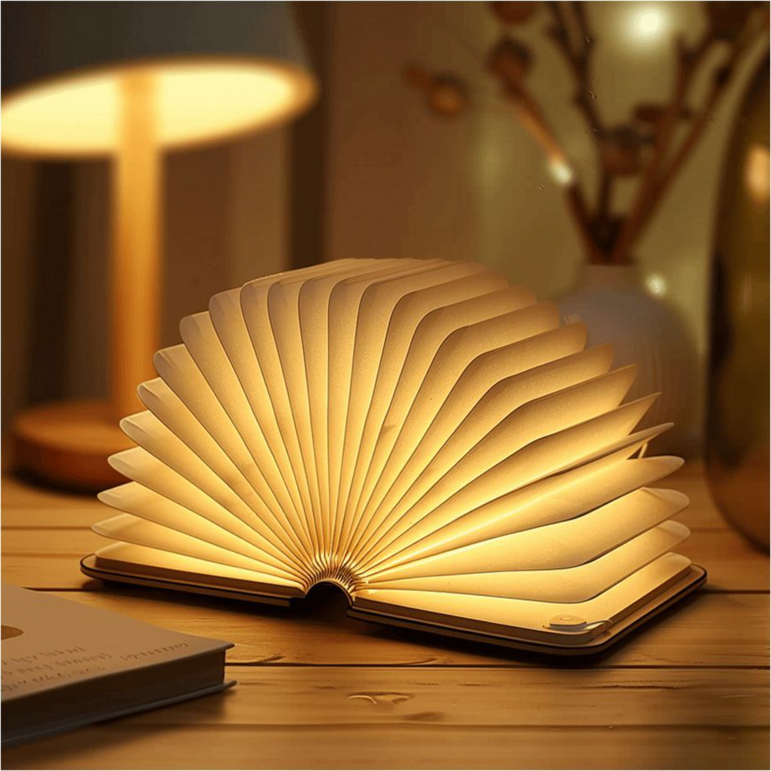 LED Leselampe für Bücher – Kompakte Nachtlicht mit Warmweißem Licht für Gemütliche Atmosphäre am Bett 0