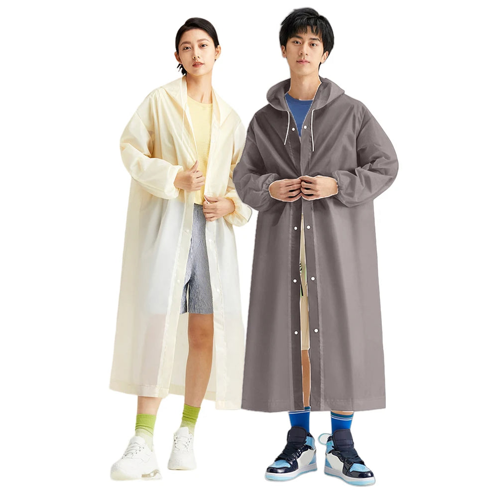 Langlebiger Regenponcho für Erwachsene – Winddicht, Wasserdicht, Ideal für Fahrrad & Wandern 1