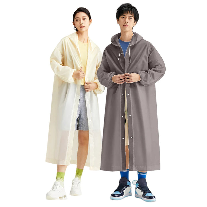 Langlebiger Regenponcho für Erwachsene – Winddicht, Wasserdicht, Ideal für Fahrrad & Wandern 1