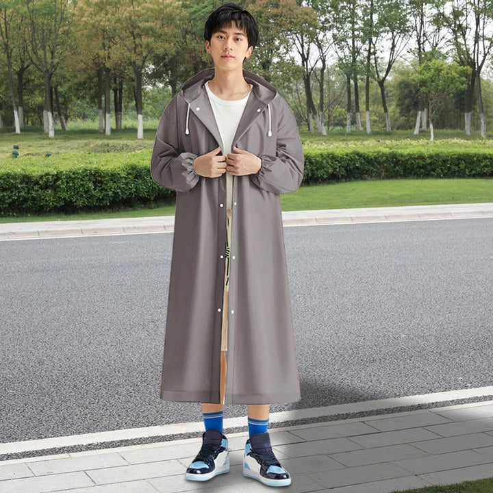 Langlebiger Regenponcho für Erwachsene – Winddicht, Wasserdicht, Ideal für Fahrrad & Wandern 2