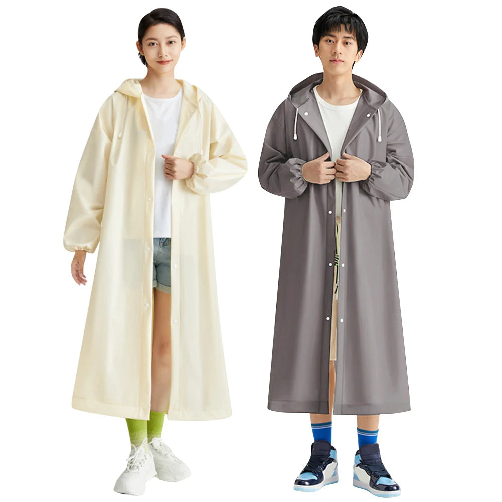 Langlebiger Regenponcho für Erwachsene – Winddicht, Wasserdicht, Ideal für Fahrrad & Wandern 3