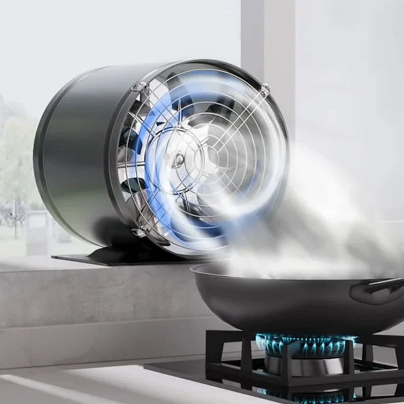 Leiser Abluftventilator für Bad und Küche – Starke Ventilation mit Metallgehäuse, Ideal für Zuhause und Büro 0