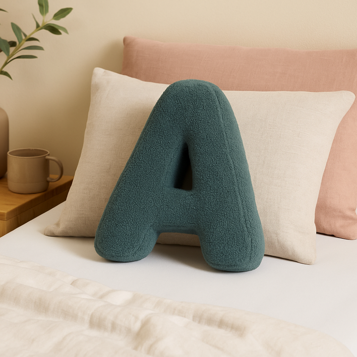 LetterLounge – Personalisierbares Sofa Kissen aus Baumwolle für individuellen Stil 0