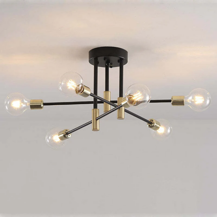 Lumière Royale – Moderne LED Deckenleuchte in Schwarz und Gold 4