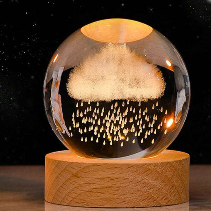 Luminous Crystal Ball mit 3D Gravur – Magische Nachtlampe für jeden Raum 10