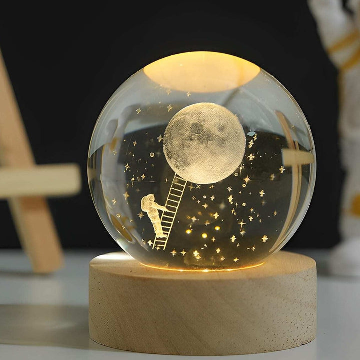 Luminous Crystal Ball mit 3D Gravur – Magische Nachtlampe für jeden Raum 12