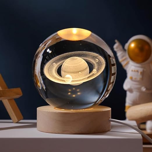 Luminous Crystal Ball mit 3D Gravur – Magische Nachtlampe für jeden Raum 2