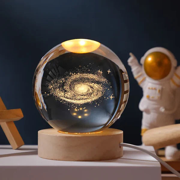 Luminous Crystal Ball mit 3D Gravur – Magische Nachtlampe für jeden Raum 4