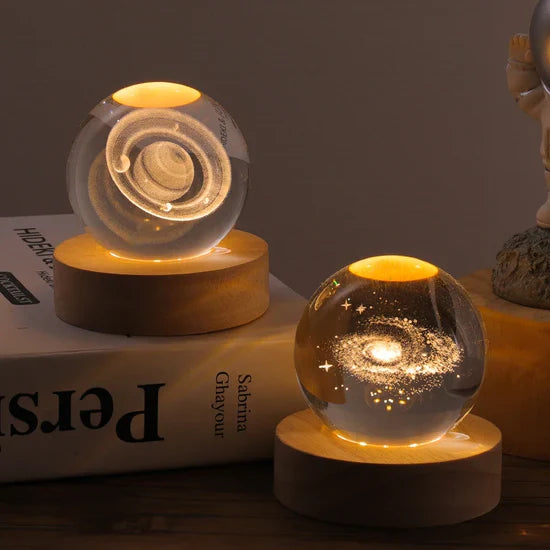 Luminous Crystal Ball mit 3D Gravur – Magische Nachtlampe für jeden Raum 5