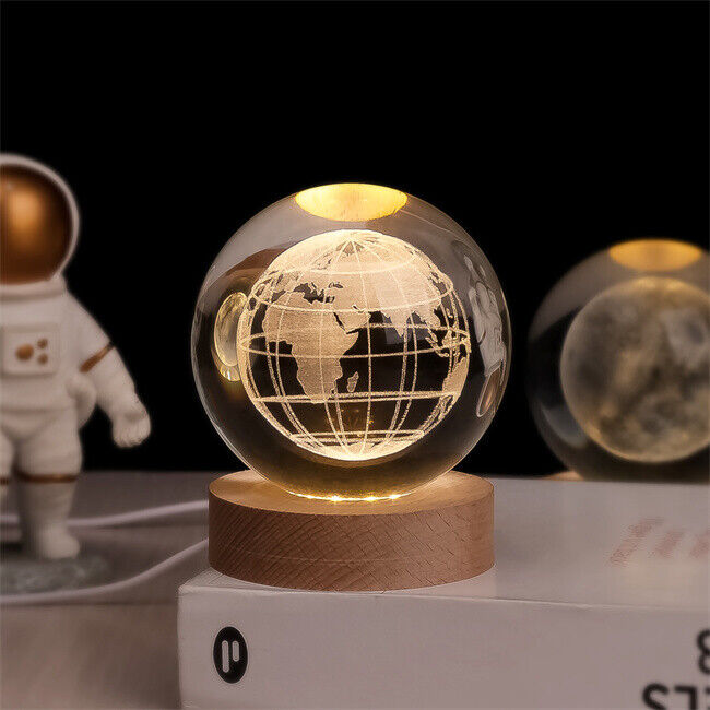 Luminous Crystal Ball mit 3D Gravur – Magische Nachtlampe für jeden Raum 6