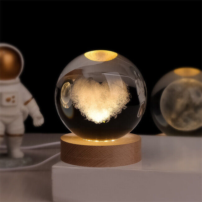 Luminous Crystal Ball mit 3D Gravur – Magische Nachtlampe für jeden Raum 8