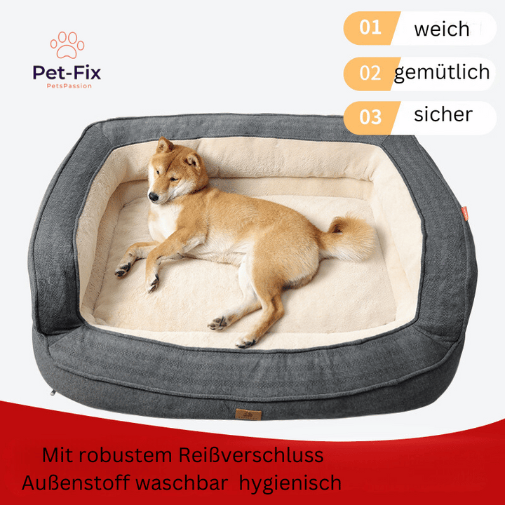 LuxeDream – Ergonomisches Hundebett für Komfort und Unterstützung 1