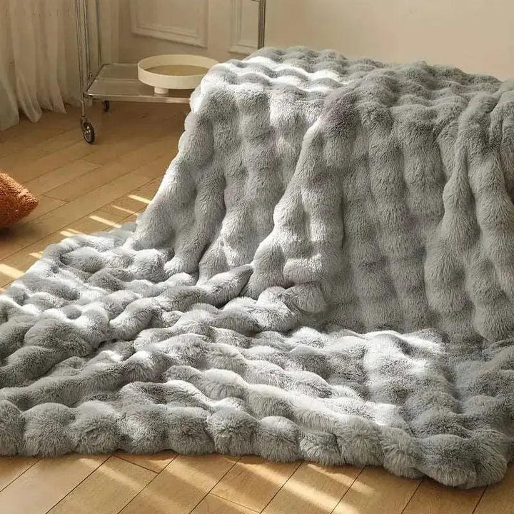 Luxuriöse Winterdecke aus Fleece für Sofa und Bett – Weich, Warm und Stilvoll 7