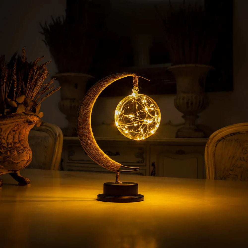 Magische Mondlampe – LED Tischlampe aus Glas für entspannende Atmosphäre 1