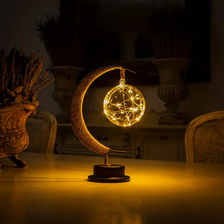 Magische Mondlampe aus Glas mit LED-Beleuchtung – 27 cm hoch 2