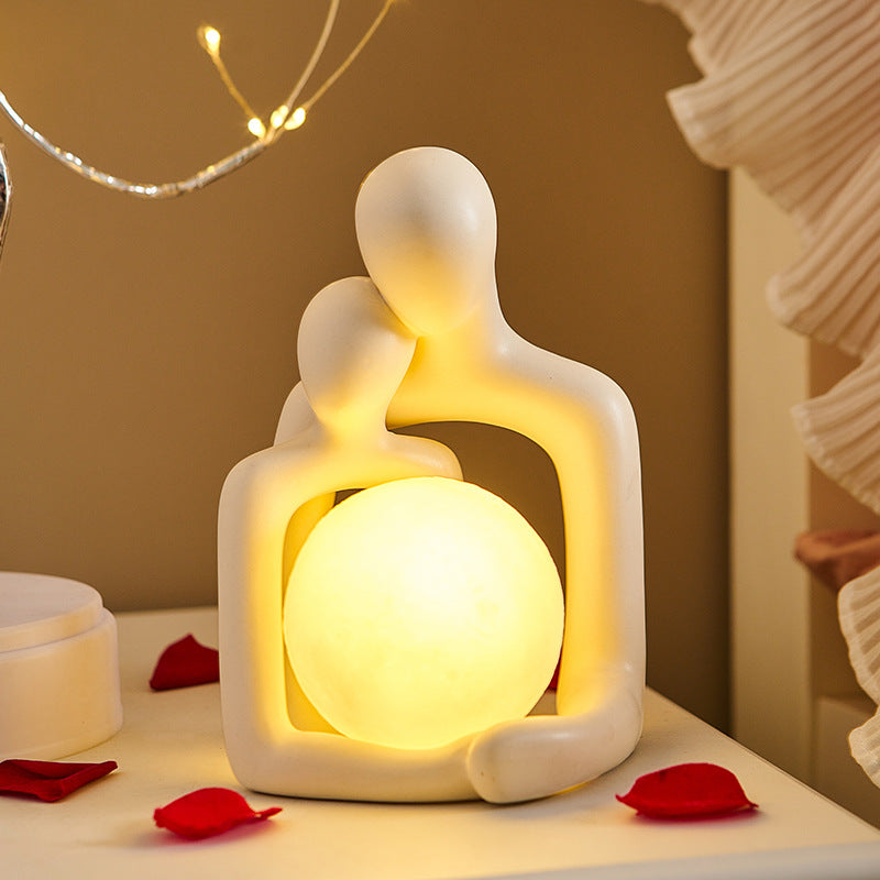 Magische Tischlampe mit Warmem Licht – Einzigartiges Design für Gemütliche Abende in Wohnzimmer oder Schlafzimmer 0