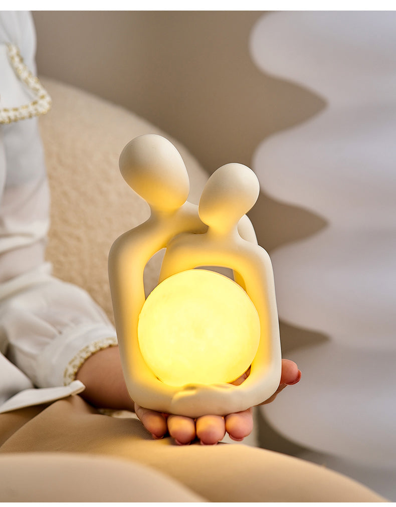 Magische Tischlampe mit Warmem Licht – Einzigartiges Design für Gemütliche Abende in Wohnzimmer oder Schlafzimmer 1