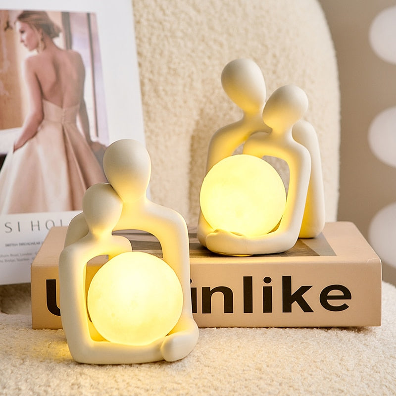Magische Tischlampe mit Warmem Licht – Einzigartiges Design für Gemütliche Abende in Wohnzimmer oder Schlafzimmer 8