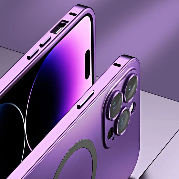 Magnetische Metallhülle für iPhone – Robuste Schutzhülle mit elegantem Design und perfekter Passform 8