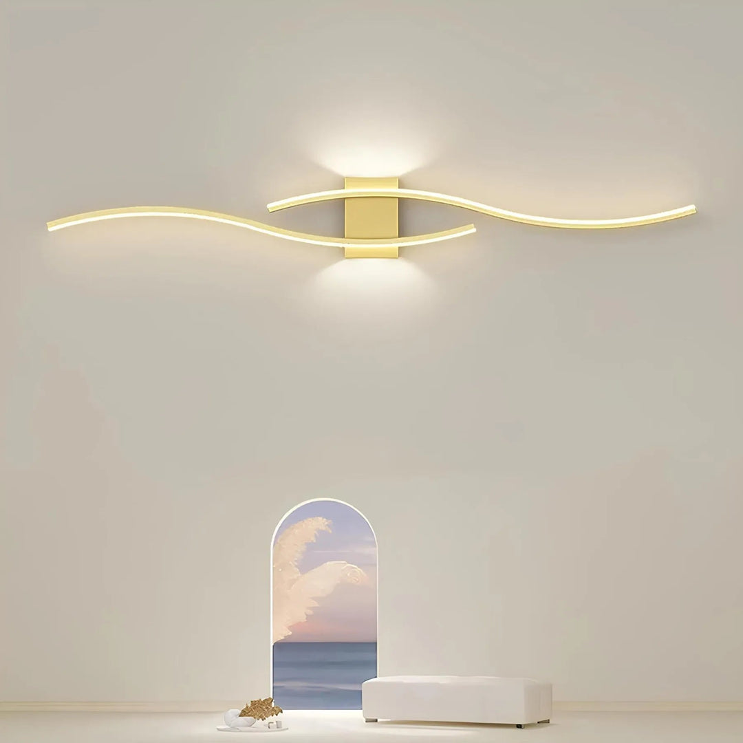 Moderne LED-Wandleuchte Dimmbar für Innenräume – Minimalistische Wandlampe in Warmweiß, 60-120 cm 2