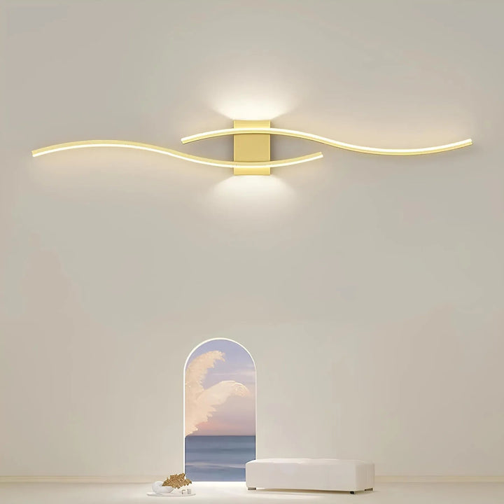 Moderne LED-Wandleuchte Dimmbar für Innenräume – Minimalistische Wandlampe in Warmweiß, 60-120 cm 2