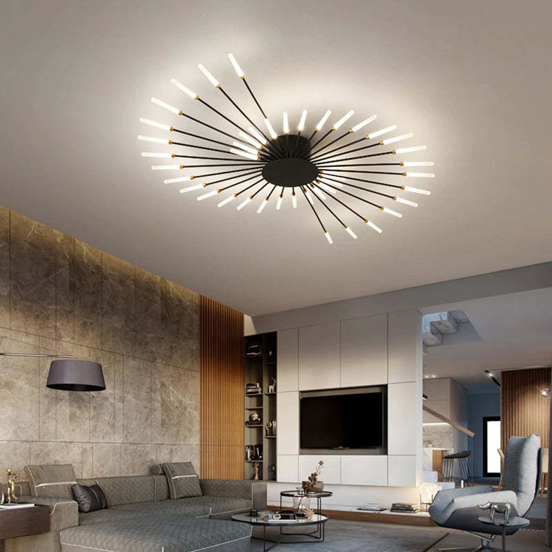Moderne LED Deckenlampe für Wohnzimmer – Minimalistisches Design, Ideal für Räume bis 30 m² 1