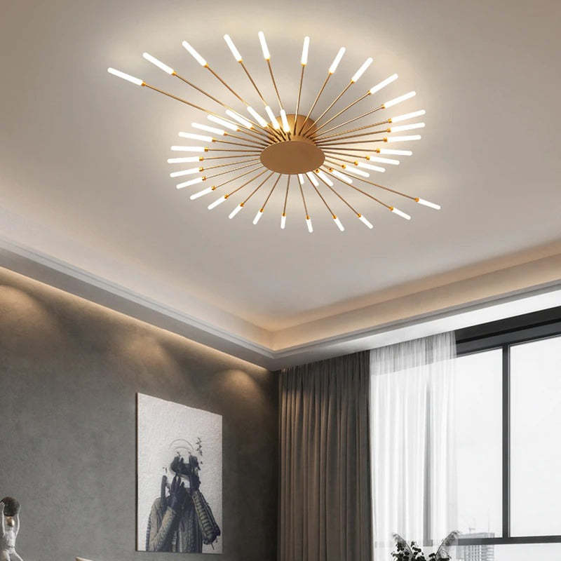 Moderne LED Deckenlampe für Wohnzimmer – Minimalistisches Design, Ideal für Räume bis 30 m² 2