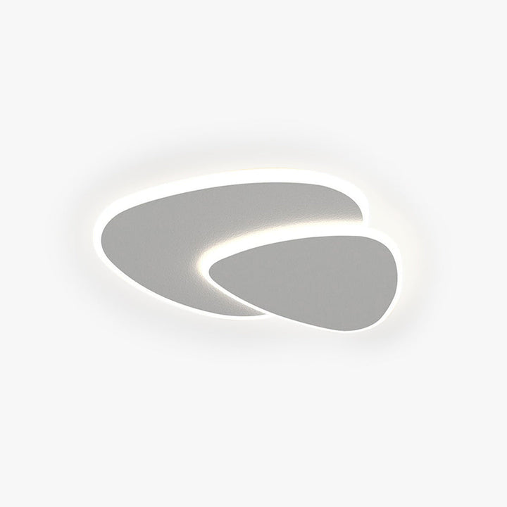 Moderne LED Deckenlampe in Weiß – Stilvolle Deckenleuchte für Wohnzimmer und Schlafzimmer aus Metall und Acryl 1