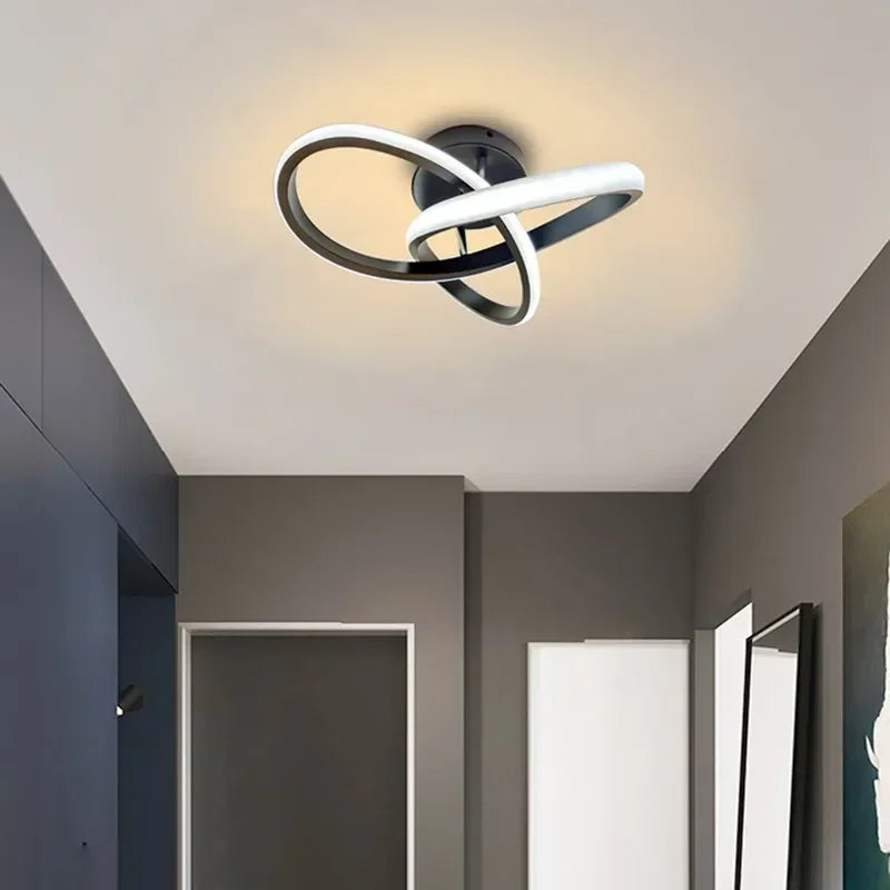 Moderne LED Deckenlampe mit 2 Ringen – Energieeffiziente Deckenleuchte für Wohnzimmer und Flure 1