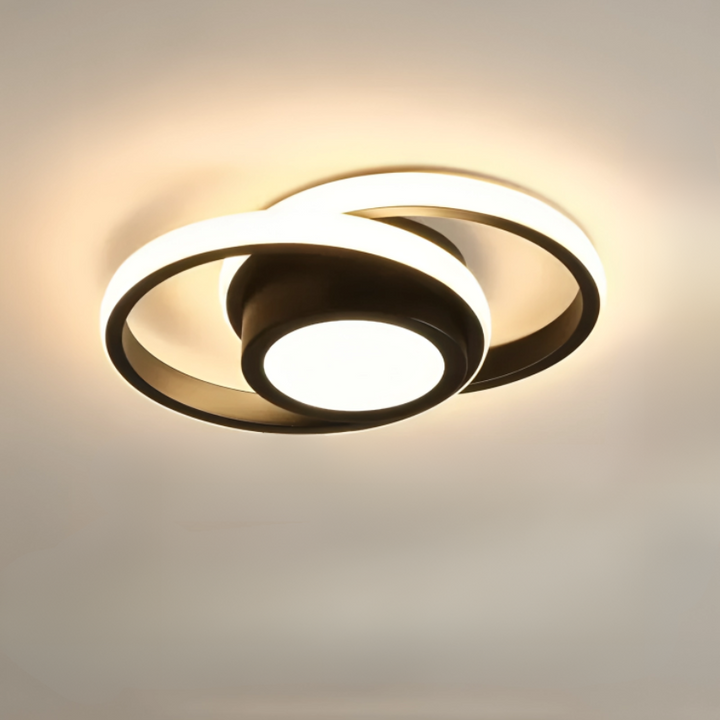 Moderne LED Deckenlampe mit 2 Ringen – Energieeffiziente Deckenleuchte für Wohnzimmer und Flure 10