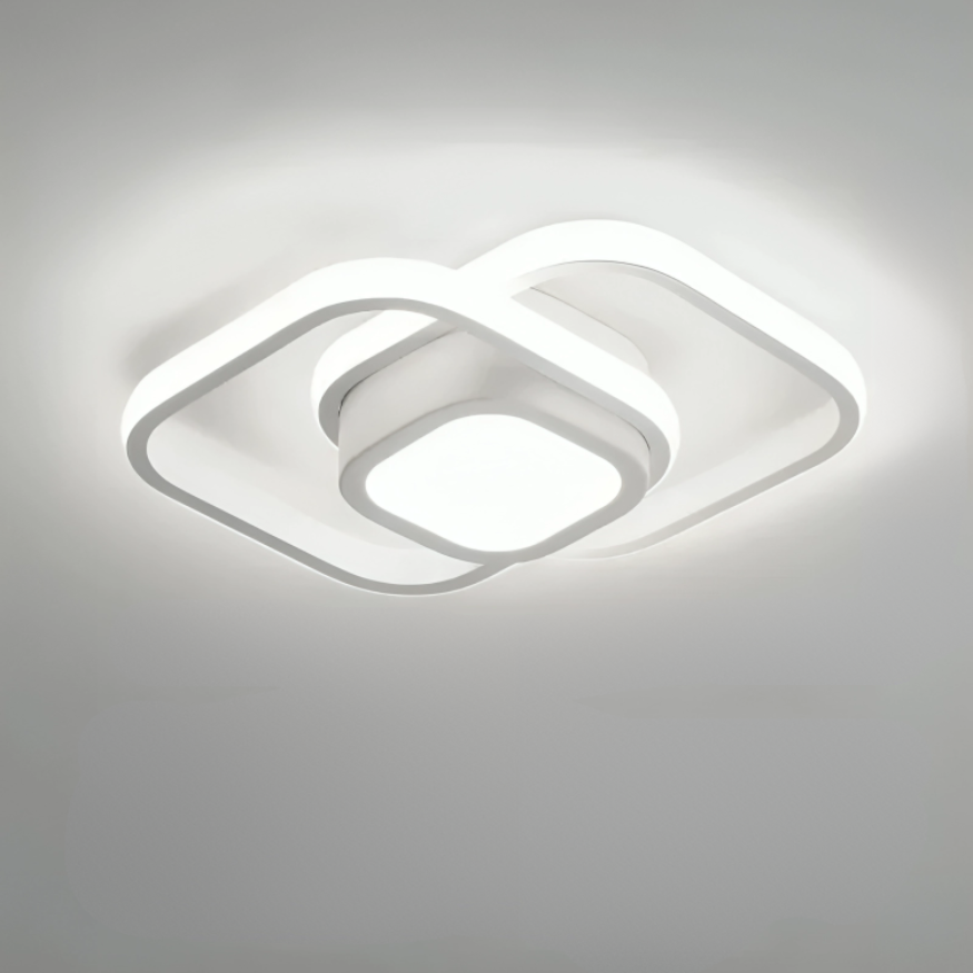 Moderne LED Deckenlampe mit 2 Ringen – Energieeffiziente Deckenleuchte für Wohnzimmer und Flure 11