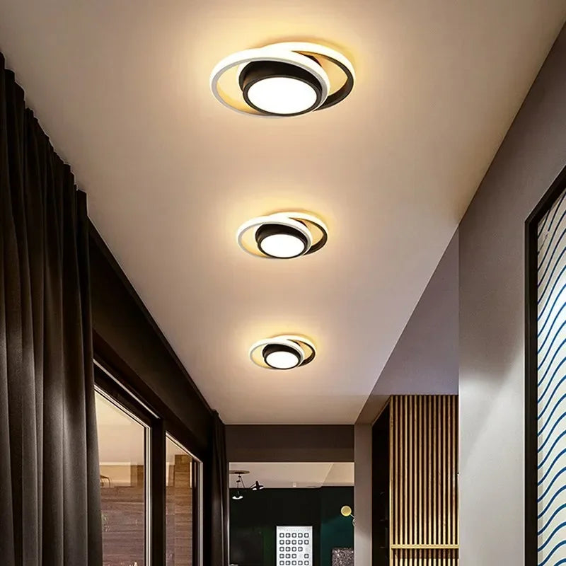 Moderne LED Deckenlampe mit 2 Ringen – Energieeffiziente Deckenleuchte für Wohnzimmer und Flure 3
