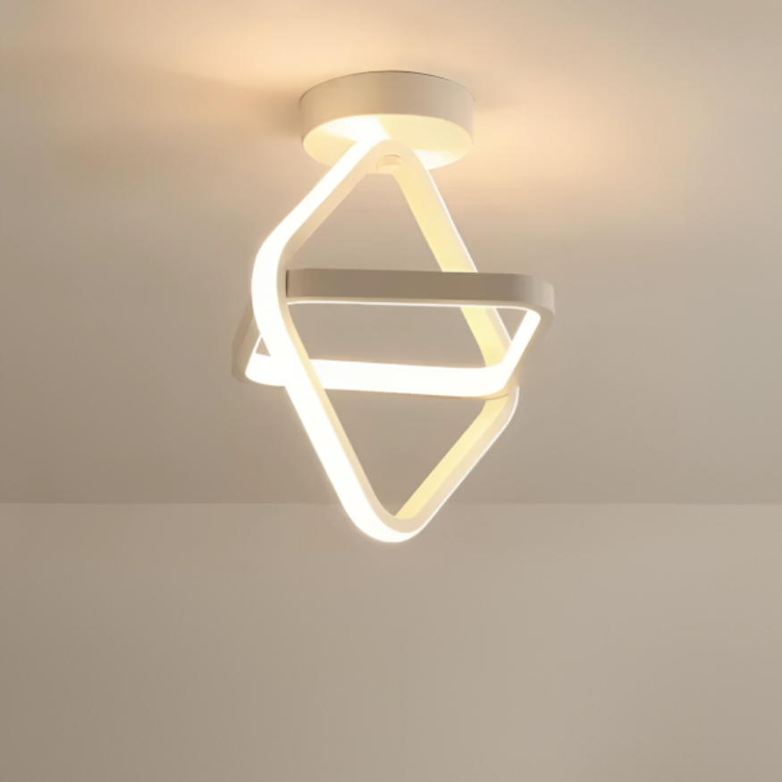 Moderne LED Deckenlampe mit 2 Ringen – Energieeffiziente Deckenleuchte für Wohnzimmer und Flure 5