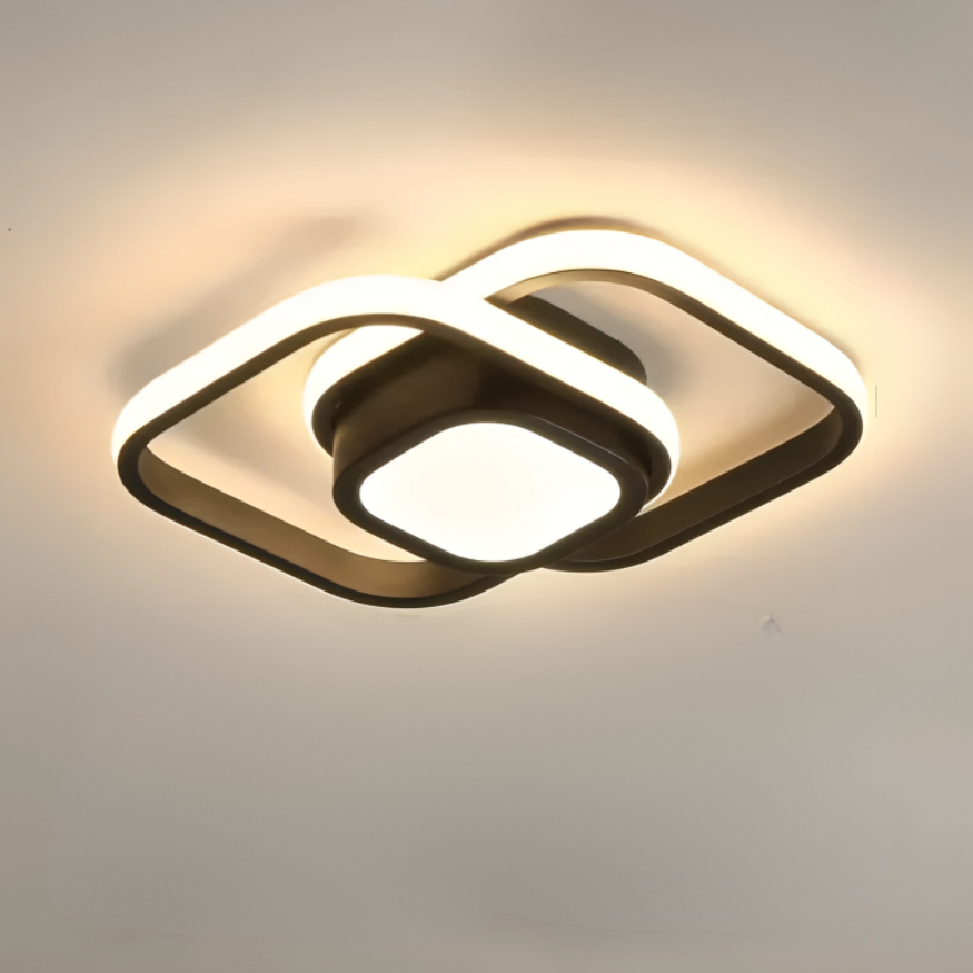 Moderne LED Deckenlampe mit 2 Ringen – Energieeffiziente Deckenleuchte für Wohnzimmer und Flure 8