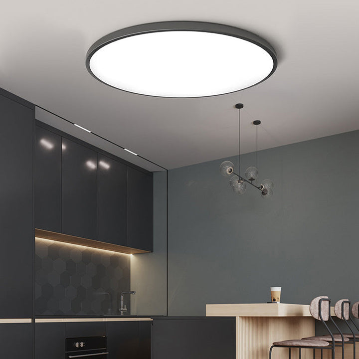 Moderne LED Deckenleuchte Schwarz und Weiß für Esszimmer – Stilvolle Runde Deckenlampe mit Energieeffizienter Beleuchtung 5