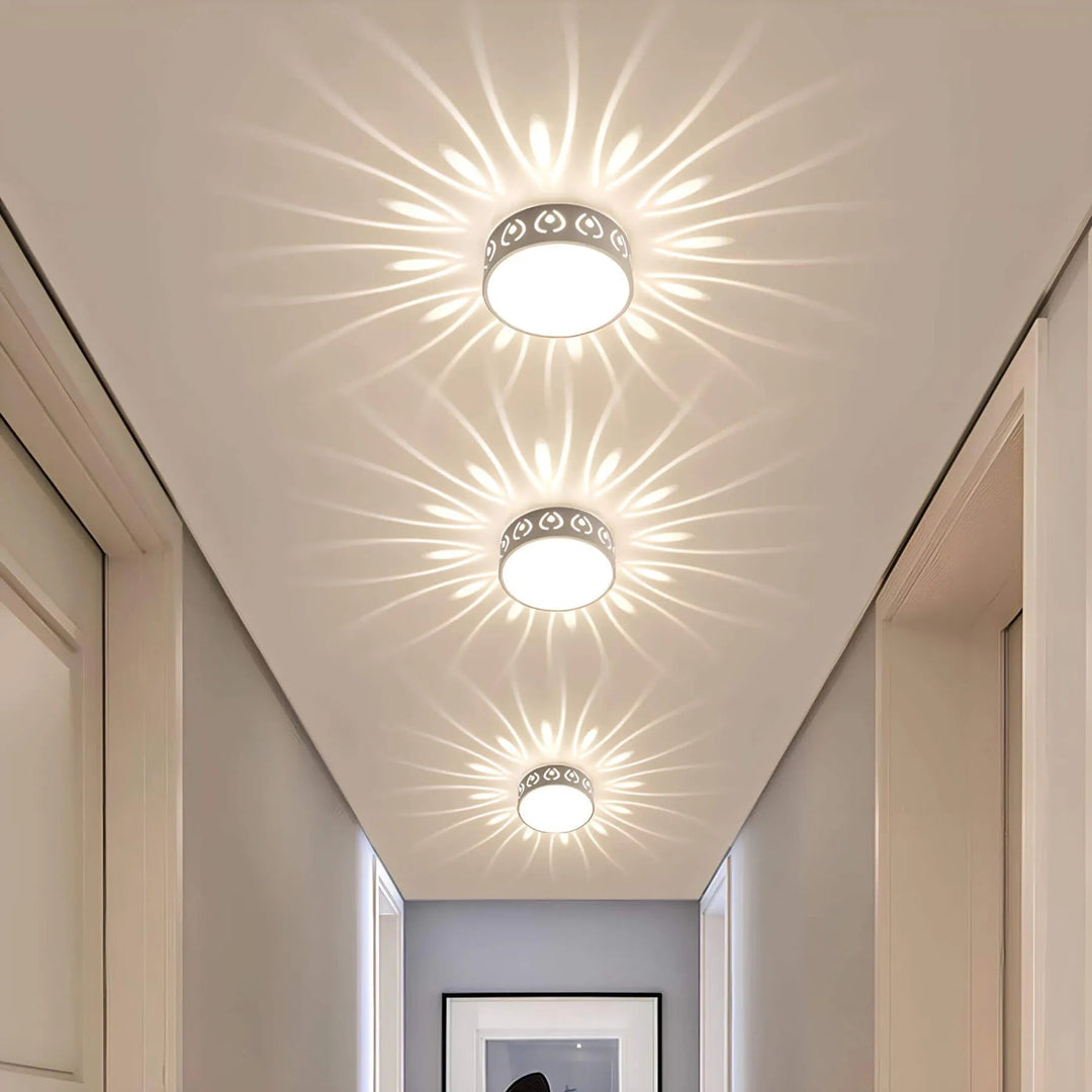Moderne LED Deckenleuchte für Flur, Eingang und Balkon – Elegante Beleuchtung mit wechselbaren Lichtfarben 0