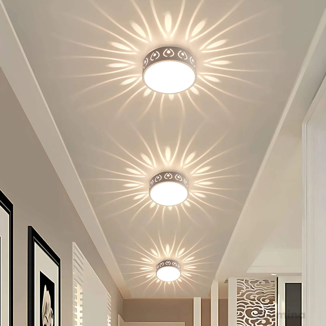Moderne LED Deckenleuchte für Flur, Eingang und Balkon – Elegante Beleuchtung mit wechselbaren Lichtfarben 2
