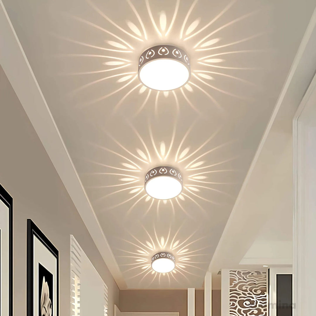 Moderne LED Deckenleuchte für Flur, Eingang und Balkon – Elegante Beleuchtung mit wechselbaren Lichtfarben 2