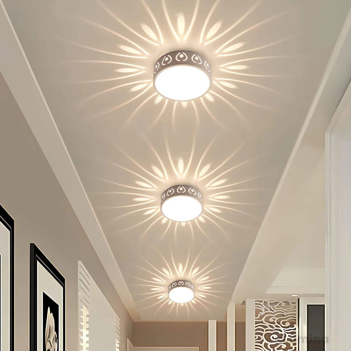 Moderne LED Deckenleuchte für Flur, Eingang und Balkon – Elegante Beleuchtung mit wechselbaren Lichtfarben 2